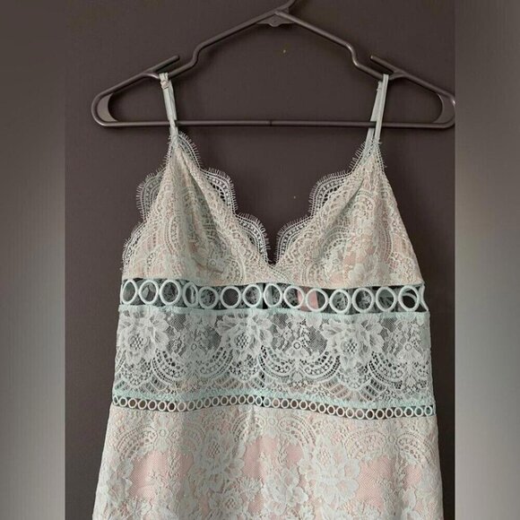 Victoria’s Secret Mini Dress Regencycore Lace Tunic Pastel Night Out - Picture 3 of 14